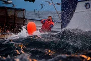 The Northwestern and its crew work to catch King Crab on the Bering Sea during King Crab season on Deadliest Catch season six.
