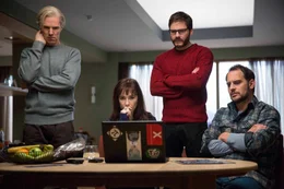 Eine einzige Internetseite l&auml;sst das Leben von (v.l.n.r.) Julian (Benedict Cumberbatch), Birgitta (Carice van Houten), Daniel (Daniel Br&uuml;hl) und Marcus (Moritz Bleibtreu) aus den Fugen geraten: "WikiLeaks" l&auml;sst die Regierung zittern und den amerikanischen Geheimdienst r&auml;tseln ...