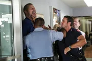 "Prove It" Episode 202 -- Pictured: (l-r) Paul Thomas as Big John, Taylor Kinney as Kelly Severide