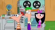 (l.-r.) Phineas, Ferb und Isabella (l.-r.) Phineas, Ferb und Isabella
