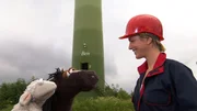 Pferd und Wolle machen sich auf G&uuml;nnis Tipp hin auf zu einem Windpark und treffen dort auf Julia, die Ihnen erkl&auml;rt, wie man aus Wind Strom macht.