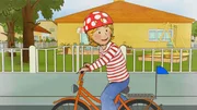 Conni kann endlich Fahrrad fahren. Schnell muss Conni ihre Fahrk&uuml;nste ihrer Freundin Anna vorf&uuml;hren.