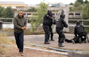Publicity & Production Stills Block1 CS D 12 sc 1/42-55 - Ext Clydeside bench - Industrial site- ì go On Target, Michael/ Tyrone Observe, chase to follow Rihan, Jaden/ Rihan arrested Publicity & Production Stills Block1 CS D 12 sc 1/42-55 - Ext Clydeside bench - Industrial site- ì go On Target, Michael/ Tyrone Observe, chase to follow Rihan, Jaden/ Rihan arrested