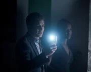 In front: Dr. Neil Melendez (Nicholas Gonzalez)