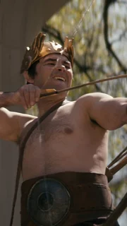 Nachstellung: Commodus zeigt seine F&auml;higkeiten im Bogenschie&szlig;en, indem er Tiere im Kolosseum t&ouml;tet.