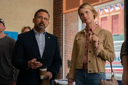 L-R: Gary Zimmer (Steve Carell) and Diana Hastings (Mackenzie Davis)