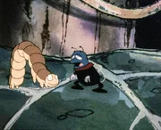 Ob die Spannraupe einen Blumentopf gewinnen wird?