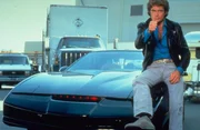 (2. Staffel) - K&auml;mpfen gemeinsam gegen das B&ouml;se: Michael Knight (David Hasselhoff) und sein Super-Auto K.I.T.T ...