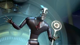 Ratchet, Pr&auml;sident von Bigweld Industries, m&ouml;chte Robot City von allen alten, maroden Robotern befreien und sie zu Altmetall verarbeiten.