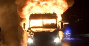 Brennender LKW