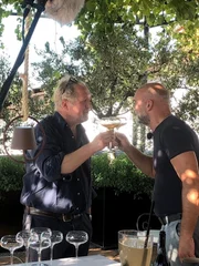 Harald Krassnitzer auf dem Weingut Movia, Slowenien.