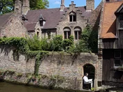 Maler in Brügge. Maler in Brügge.