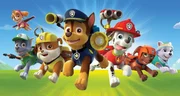 Die Welpen (v.l. oben) Skye, Rocky, Rubble, Chase, Marshall, Zuma und Everest sind mit Herz und Cleverness stets dabei, wenn Rettungsmissionen von N&ouml;ten sind. Mit ihren unterschiedlichen F&auml;higkeiten k&ouml;nnen sie jedes Problem l&ouml;sen.