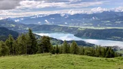 Alexanderlalm, Blick auf Millstätter See. Alexanderlalm, Blick auf Millstätter See.