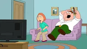 Lois Griffin (l.); Peter Griffin (r.)