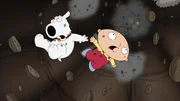 Brian Griffin (l.); Stewie Griffin (r.)