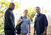 L-R: Sam Hanna (LL COOL J), Eric Beale (Barrett Foa) und G. Callen (Chris O'Donnell)