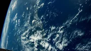 Cloud masses over the ocean from the International Space Station. (credit: NASA)