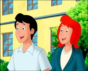 Bibi entführt Alexanders Pferd Maharadsha mit einer Hexerei und bringt ihn mit Tina heimlich zum Internat. Bibi entführt Alexanders Pferd Maharadsha mit einer Hexerei und bringt ihn mit Tina heimlich zum Internat.