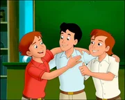 Alexander gemeinsam mit seinen Freunden. Alexander gemeinsam mit seinen Freunden.