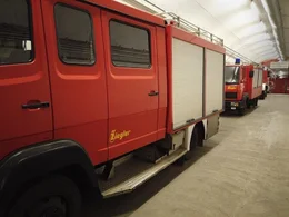 Feuerwehrfahrzeuge der Untertage-Feuerwehr im Materiallager Mechernich.  +++ Die Verwendung des sendungsbezogenen Materials ist nur mit dem Hinweis und Verlinkung auf RTL+ gestattet. +++