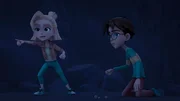 Leo und Sophie sind auf der Suche nach den verschwundenen Dinos.