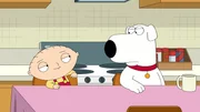 Stewie Griffin (l.); Brian Griffin (r.)