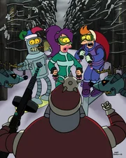 Bender, Leela, Fry.