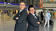 Als "Terminal Duty Manager" sind Dimitar Marinov und Nese Altay-Breuer für den reibungslosen Ablauf im Terminal zuständig. Als "Terminal Duty Manager" sind Dimitar Marinov und Nese Altay-Breuer für den reibungslosen Ablauf im Terminal zuständig.