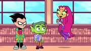 v.li.: Robin, Beast Boy, Starfire