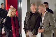 Die Kiezgr&ouml;&szlig;e Marco Sladic (Simon Licht, r.), Mandant von Isa von Brede (Sabine Postel, l.) wird von Kommissar Hansen (Robert Gallinowski, M.) verhaftet.