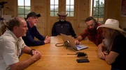 Eric Drummond, James Keenan, Duane Ollinger, Chad Ollinger and Charles Snider discuss the motives of the thief and the purpose of the cylinder he stole.