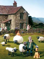 Der Bauer ist ein sonderbarer Eigenbr&ouml;tler und lebt mit den Schafen und anderen Tieren auf seinem Hof. Sein Hund Blitzer sorgt f&uuml;r Ordnung und passt auf. Aber manchmal machen ihm die Tiere das Leben auf dem Hof nicht gerade einfach, und da kann einem der kauzige Bauer schon ein wenig leid tun. Mit zur tierischen Bande geh&ouml;rt Schaf Shaun (vorn, links), das es faustdick hinter den flauschigen Ohren hat.