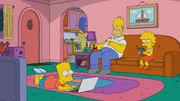(v.l.n.r.) Bart; Marge; Homer; Lisa
