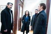 (v.l.n.r.) Gil Arroyo (Lou Diamond Phillips); Dani Powell (Aurora Perrineau); JT Tarmel (Frank Harts); Malcolm Bright (Tom Payne)