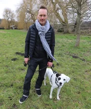Lee Dixon and dog Ziggy