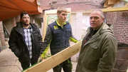 In Ratheim hat Harald die Leitung der Baustelle &uuml;bernommen; v.l.: Flo, Peter, Harald. Die Familie plant zudem eine gro&szlig;e &Uuml;berraschung f&uuml;r Mama Silvia.