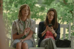 l-r: Sue Buttons (Allison Janney),Nancy (Mila Kunis)