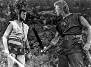 Die feindlichen Helden Eric (Tony Curtis) und Einar (Kirk Douglas)