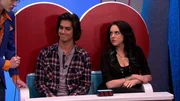 L-R: Sinjin Van Cleef (Michael Eric Reid), Beck Oliver (Avan Jogia), Jade West (Elizabeth Gillies)