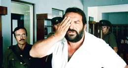 Der schlagkr&auml;ftige Kommissar Rizzo, genannt 'Plattfu&szlig;' (Bud Spencer, M.) jagt in S&uuml;dafrika eine Rauschgiftschmugglerbande ...