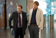 Humphrey (Kris Marshall, r.) wird bei seinen Ermittlungen in London von DI Jack Mooney (Ardal O'Hanlon, l.) unterst&uuml;tzt.