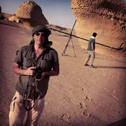 Alexis de Favitski im Tal Fayum, &Auml;gypten.