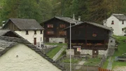 Museum Walserhaus im Dorf Bosco Gurin, Schweiz.