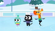 Lark, Milo und Lofty haben viel Spa&szlig; auf dem Eis  +++