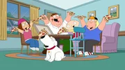 (v.l.n.r.) Meg Griffin; Brian Griffin; Peter Griffin; Stewie Griffin; Chris Griffin