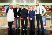 Von links: K&ouml;che Johann Lafer, Karlheinz Hauser, Moderatorin Viktoria Fuchs, K&ouml;che Cornelia Poletto und Thomas Martin