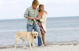 John Grogan (Owen Wilson, l.); Jenny Grogan (Jennifer Aniston, r.)