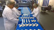 Tausende Teigrohline f&uuml;r Brote und Geb&auml;ck laufen in dieser Produktionsst&auml;tte t&auml;glich &uuml;ber das Flie&szlig;band. S&auml;mtliche Backwaren, die die Fabrik verlassen, m&uuml;ssen den gleichen Geschmack haben und von einheitlicher Qualit&auml;t sein.