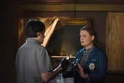 L-R: Zack Addy (Eric Millegan) und Temperance Brennan (Emily Deschanel)